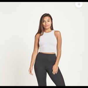 SOLD Flexxfit Grey Crop
